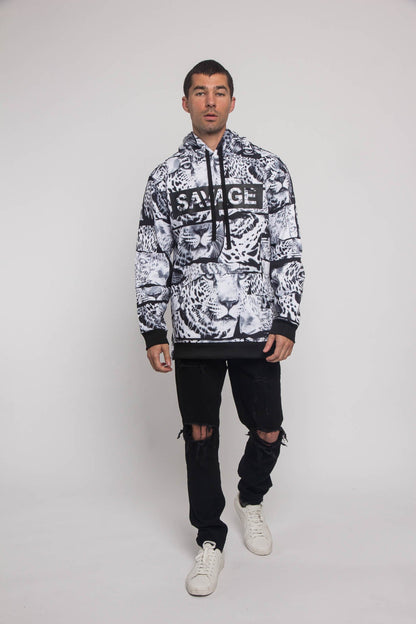 Savage Leopard Fleece Pullover