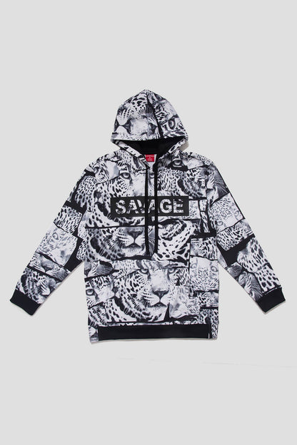Savage Leopard Fleece Pullover