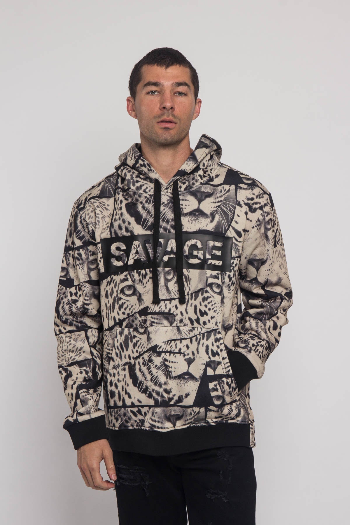 Savage Leopard Fleece Pullover