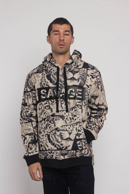 Savage Leopard Fleece Pullover