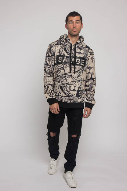 Savage Leopard Fleece Pullover