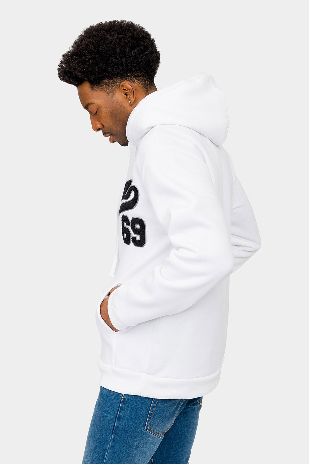 Playerz 69 Chenille Patch Fleece Sweater
