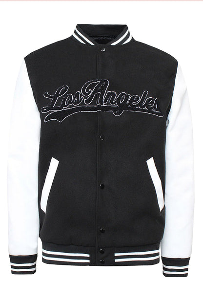Men's Los Angeles Chenille Patch Varsity Jacket