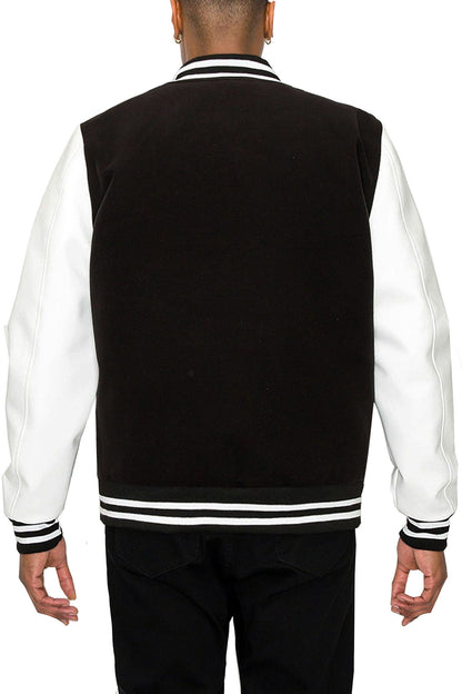 Men's Essential Melton Varsity Jacket