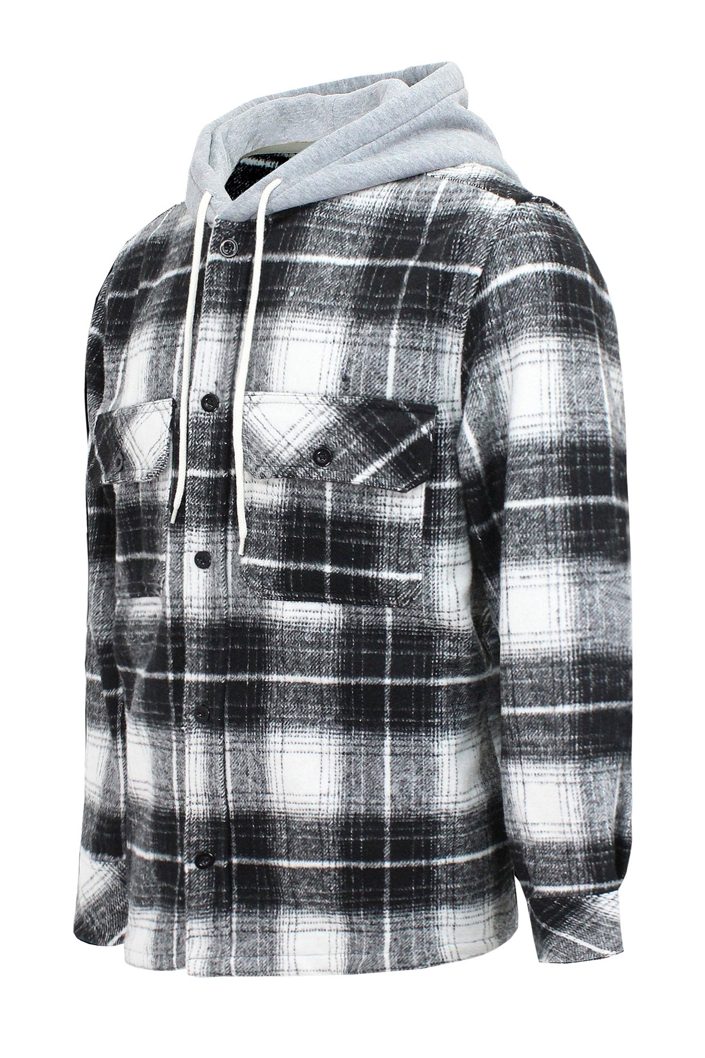 Men's Essential Hooded Flannel Overshirt