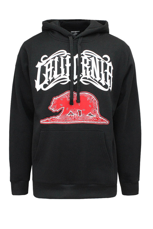 Men's California Bear Fleece Pullover Hoodie