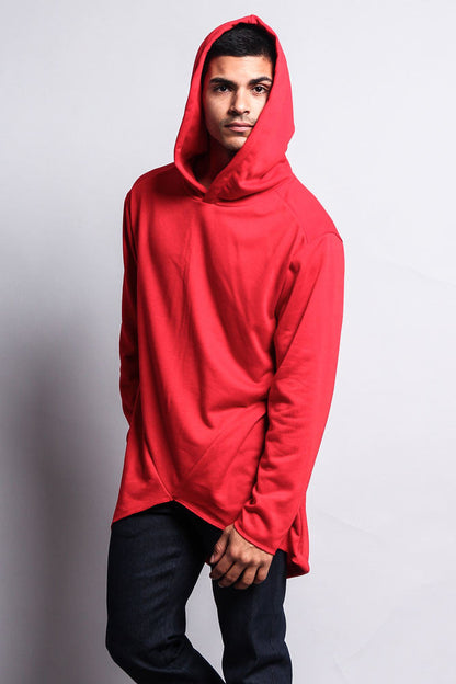 Long Length Fishtail Pullover Hoodie