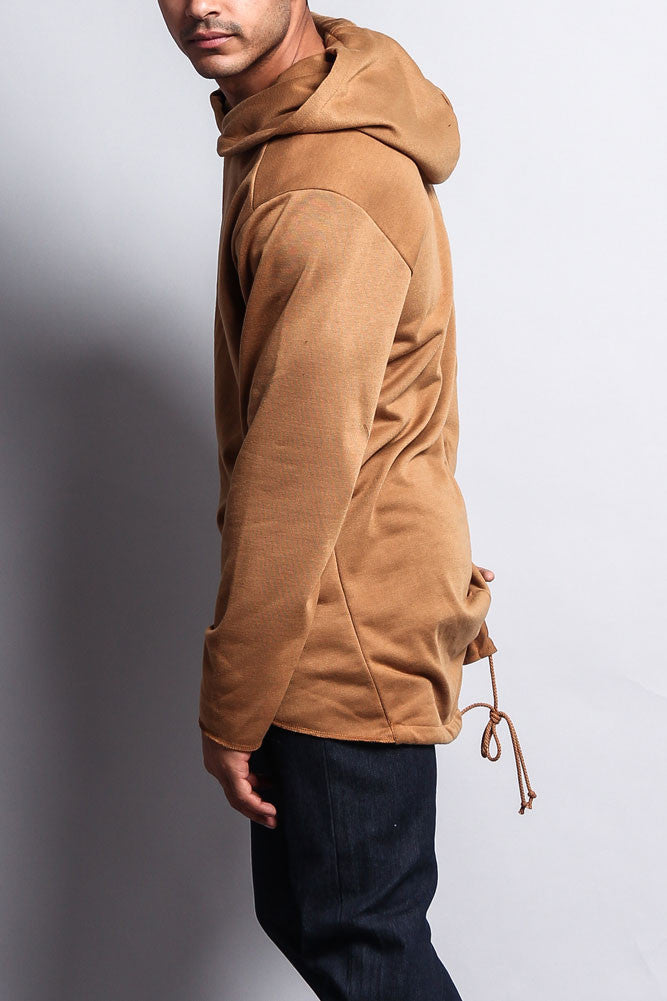 Long Length Fishtail Pullover Hoodie