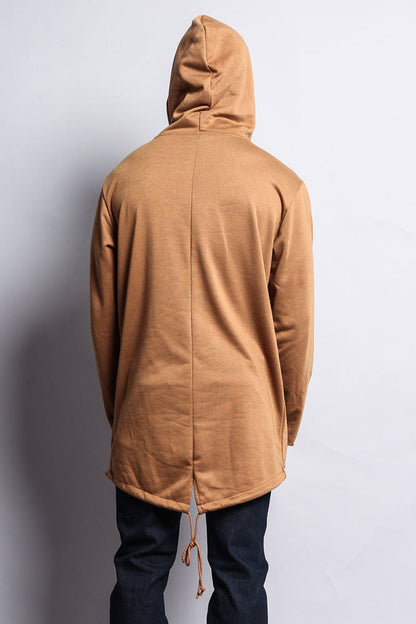 Long Length Fishtail Pullover Hoodie