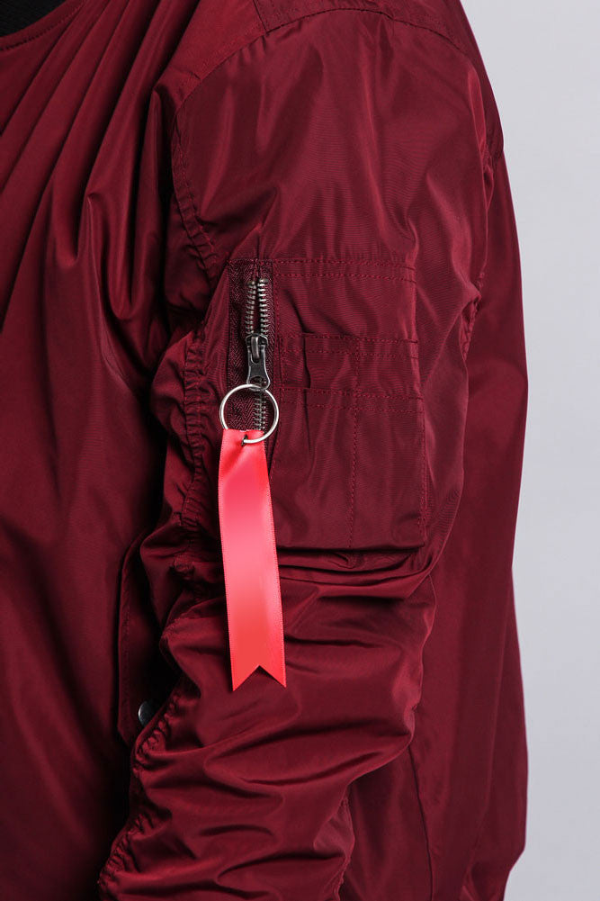 Contrast Lightweight Bomber Flight Jacket
