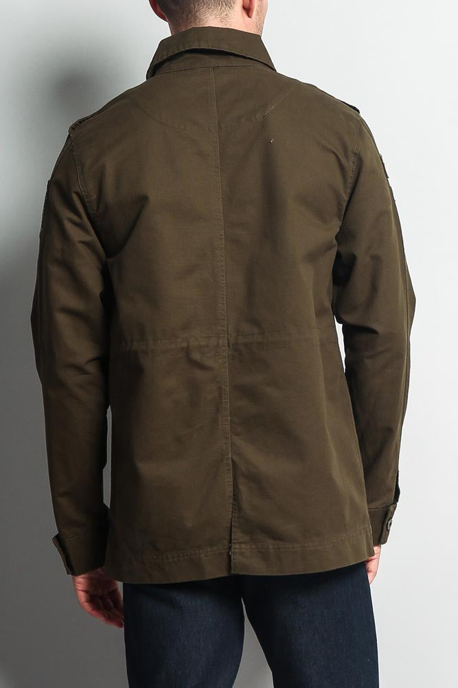 Patched Army Jacket