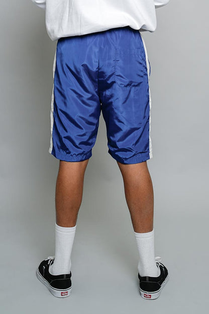 Side Striped Windbreaker Shorts