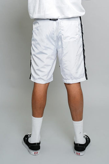Side Striped Windbreaker Shorts