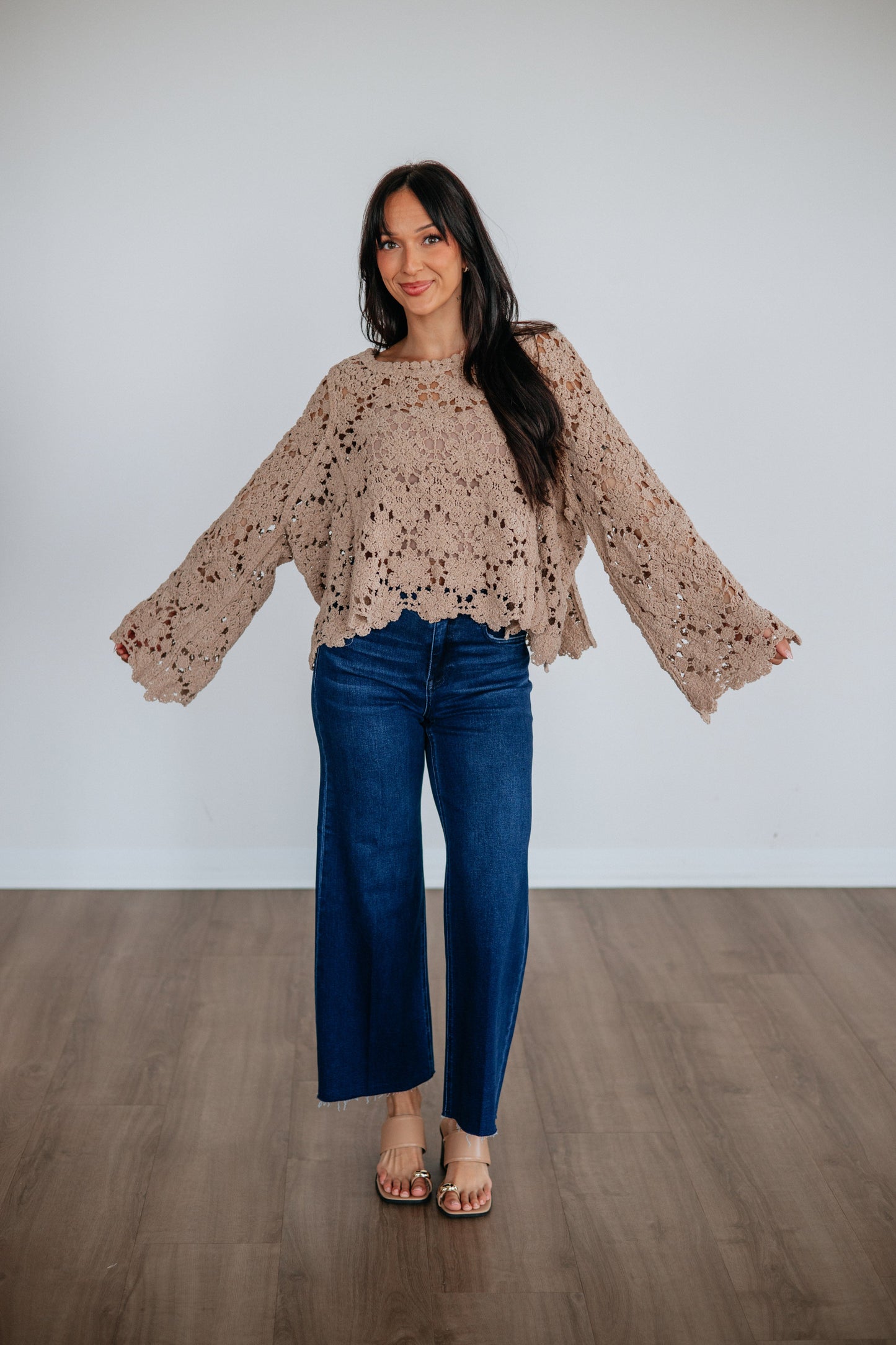 Shaylin Crochet Sweater