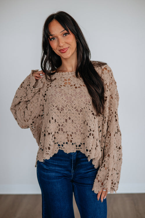 Shaylin Crochet Sweater