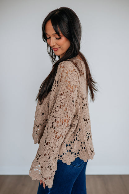 Shaylin Crochet Sweater