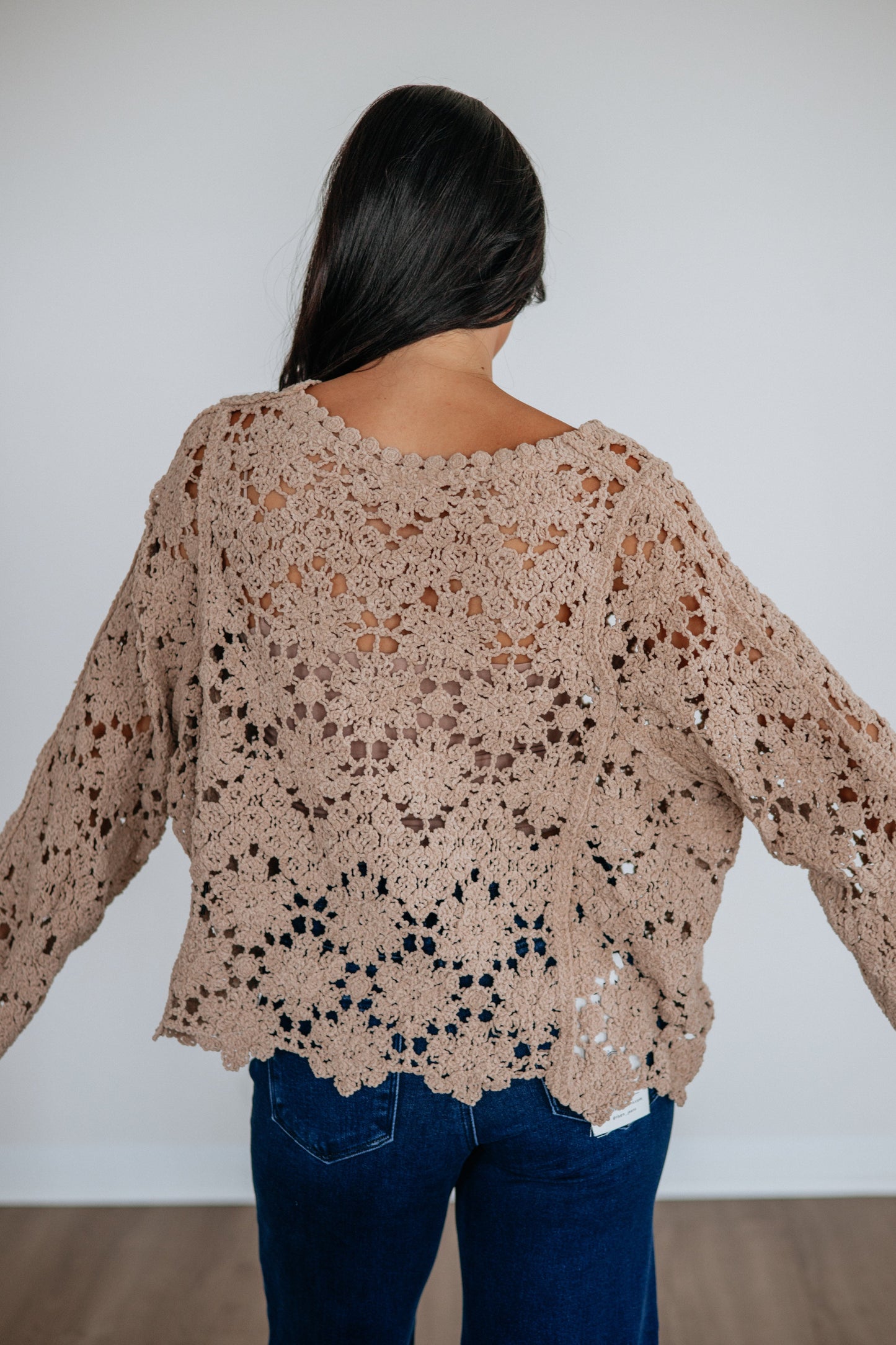 Shaylin Crochet Sweater