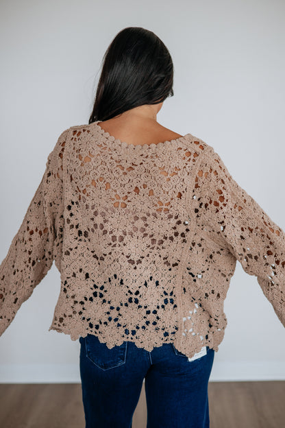 Shaylin Crochet Sweater