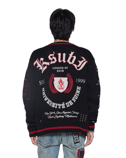 LEAGUE CARDIGAN BLACK