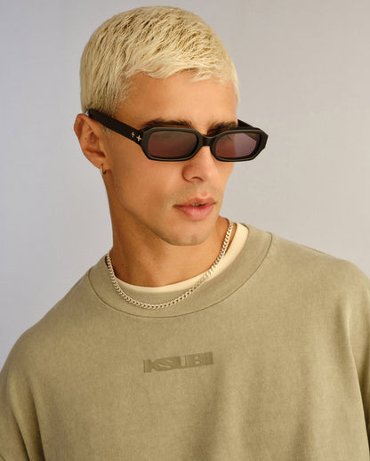 THE SEVEN SEVENS SUNGLASSES BLACK GOLD