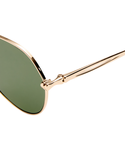 THE MONTANA SUNGLASSES GOLD GREEN