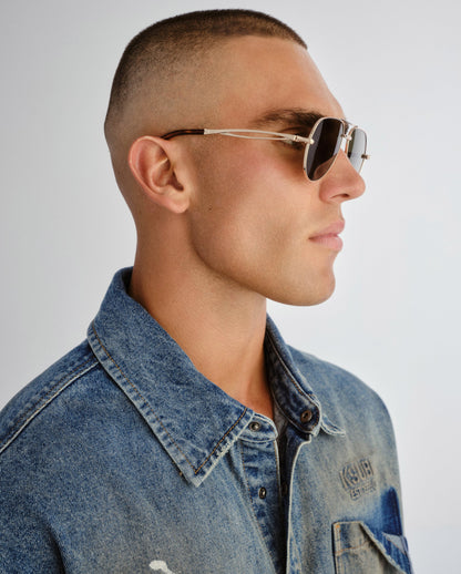 THE MONTANA SUNGLASSES GOLD GREEN