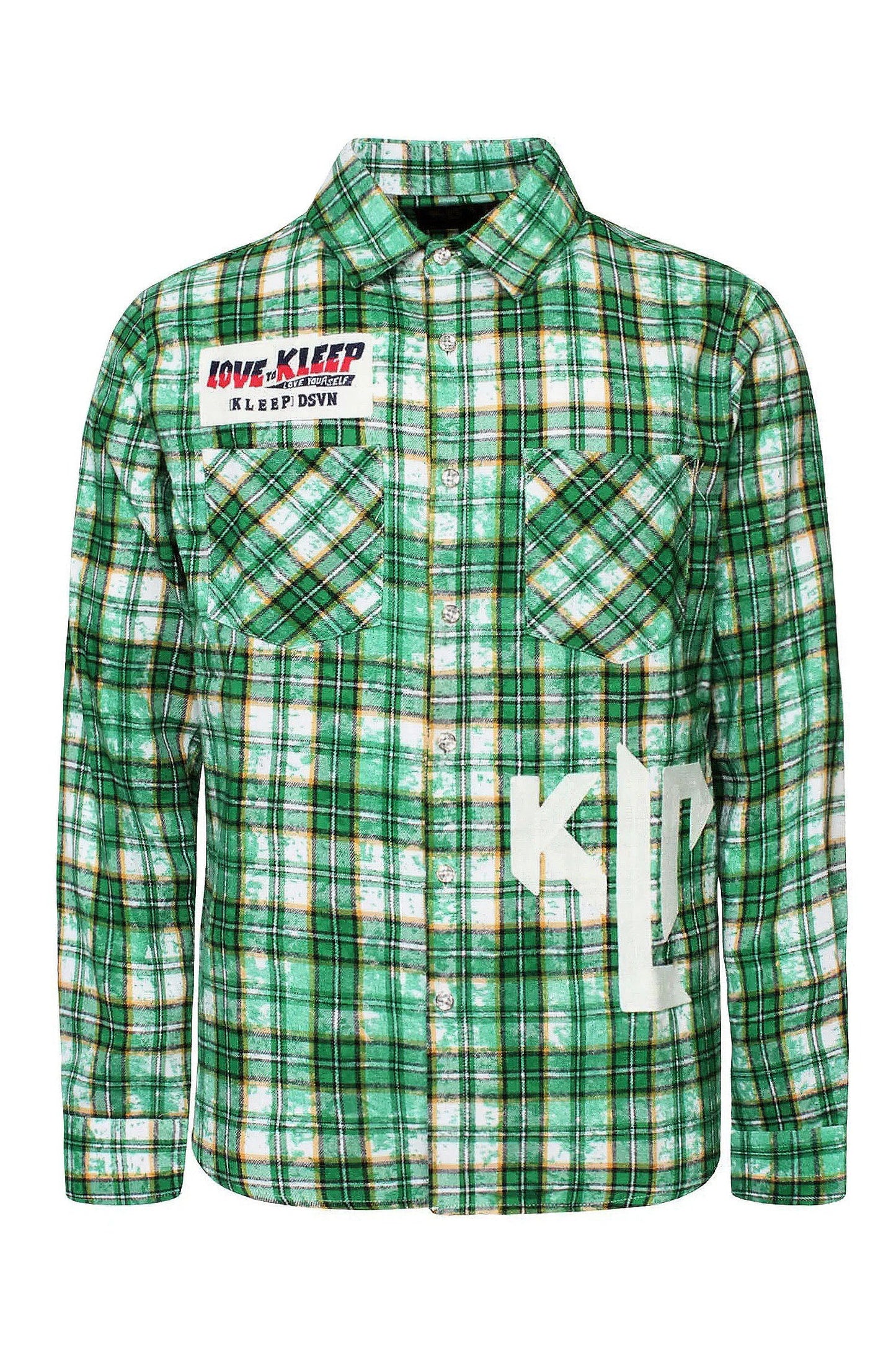 Men's Premium Bleached Multicolor Flannel Shirt