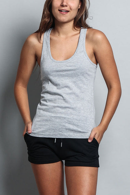 Women's Basic Solid Light Weight Tank Top (2-Pack)
