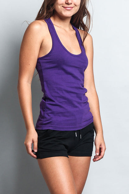 Women's Basic Solid Light Weight Tank Top (2-Pack)