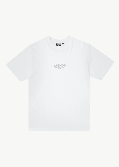 AFENDS Mens Vinyl - Retro Tee - White