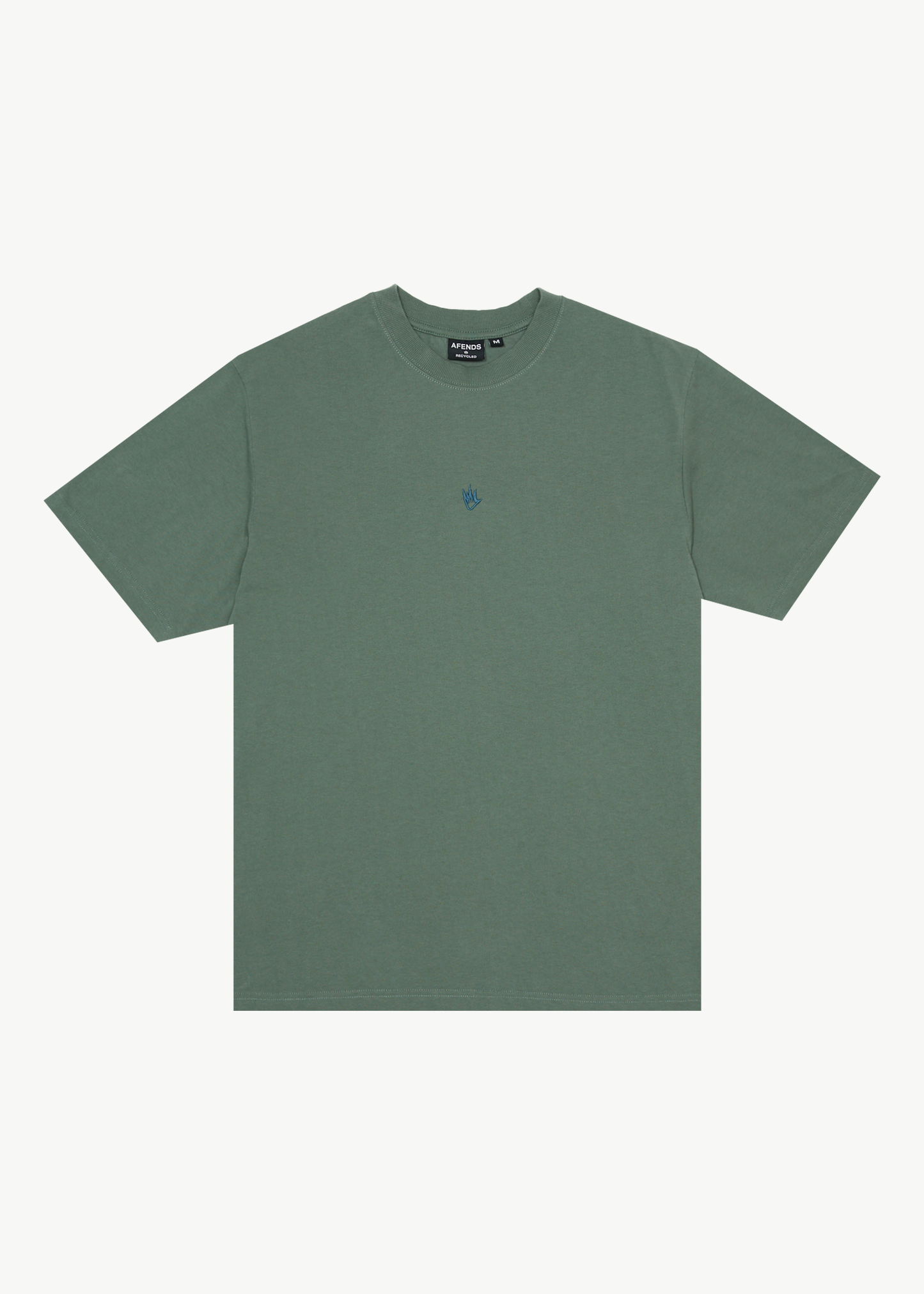 AFENDS Mens Flame - Retro Tee - Sycamore