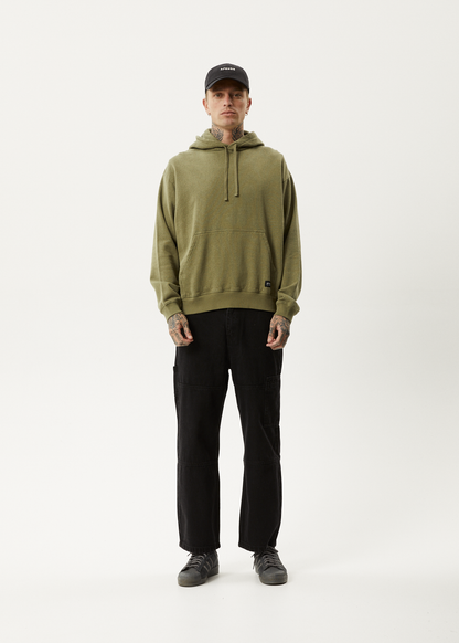 AFENDS Mens All Day - Relaxed Hoodie - Military