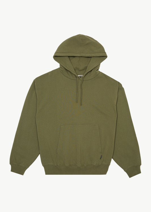 AFENDS Mens Genesis - Boxy Hoodie - Military
