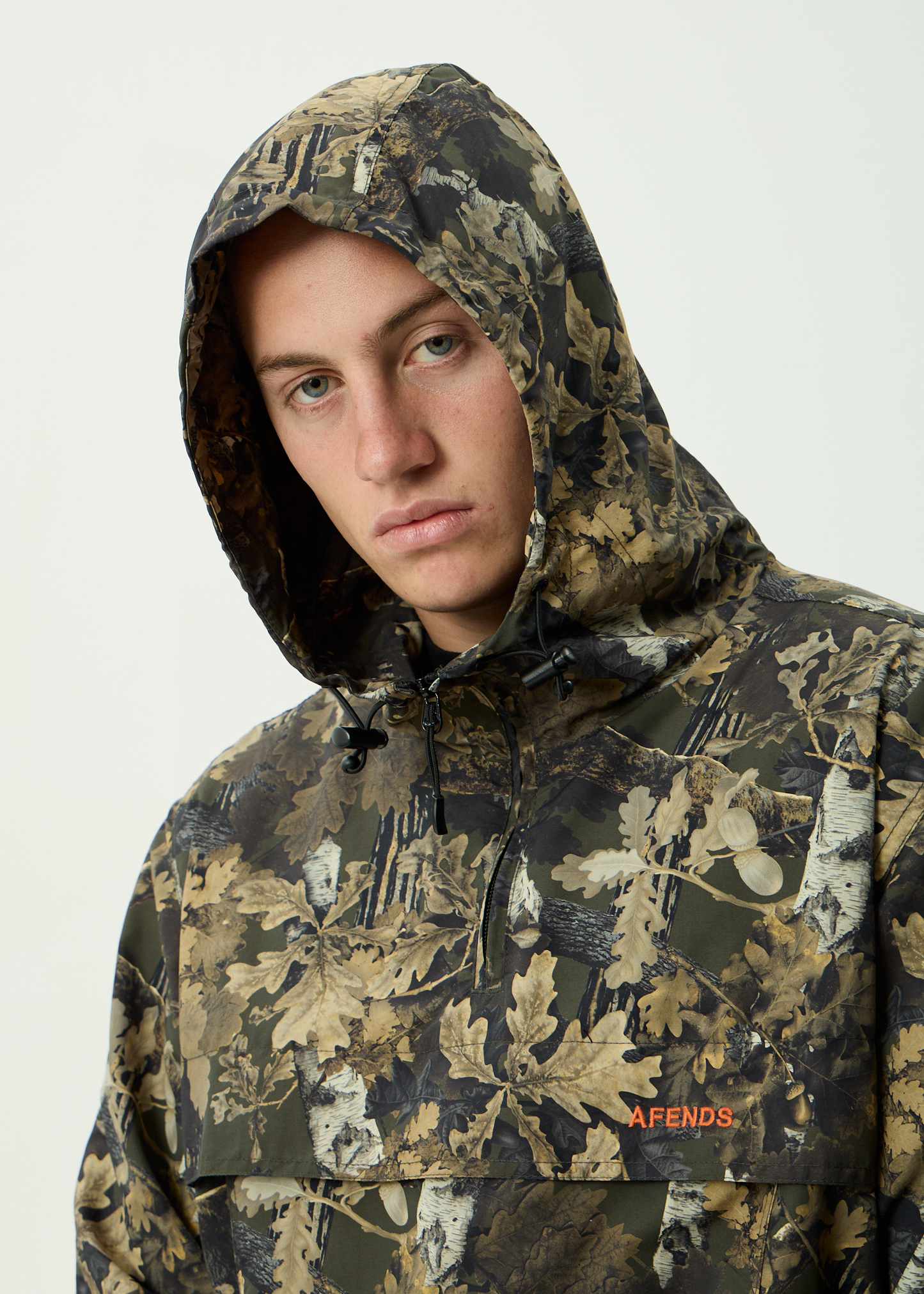 AFENDS Mens System -  Water Resistant Spray Anorak Jacket - Find Me