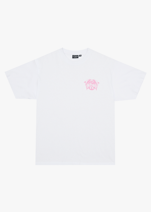AFENDS Mens Dolfends - Boxy Tee - White