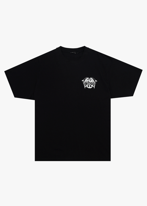 AFENDS Mens Dolfends - Boxy Tee - Black