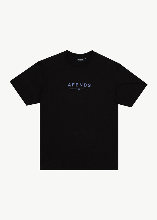 AFENDS Mens Thrown Out - Retro Tee - Black
