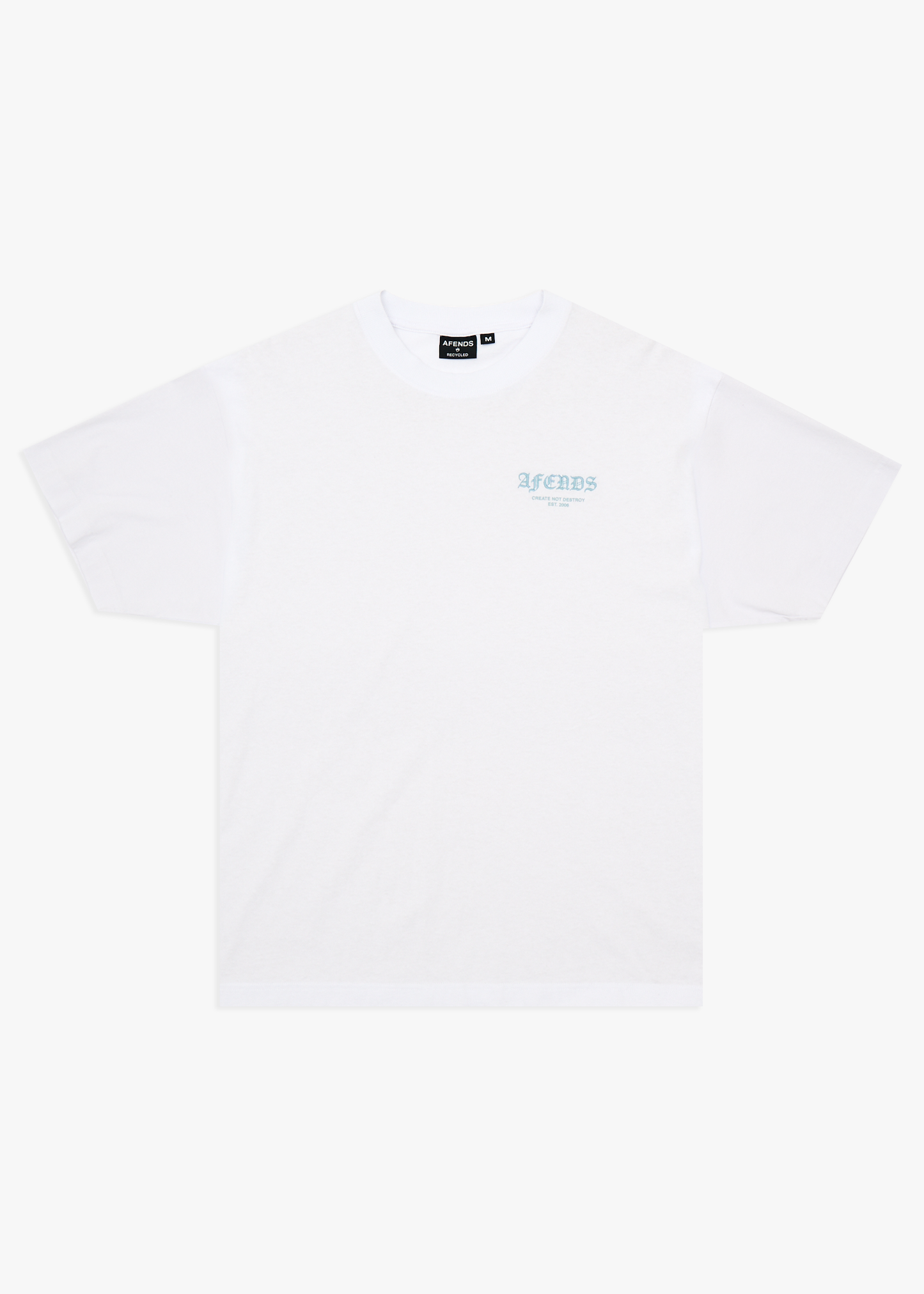 AFENDS Mens Hq - Boxy Tee - White