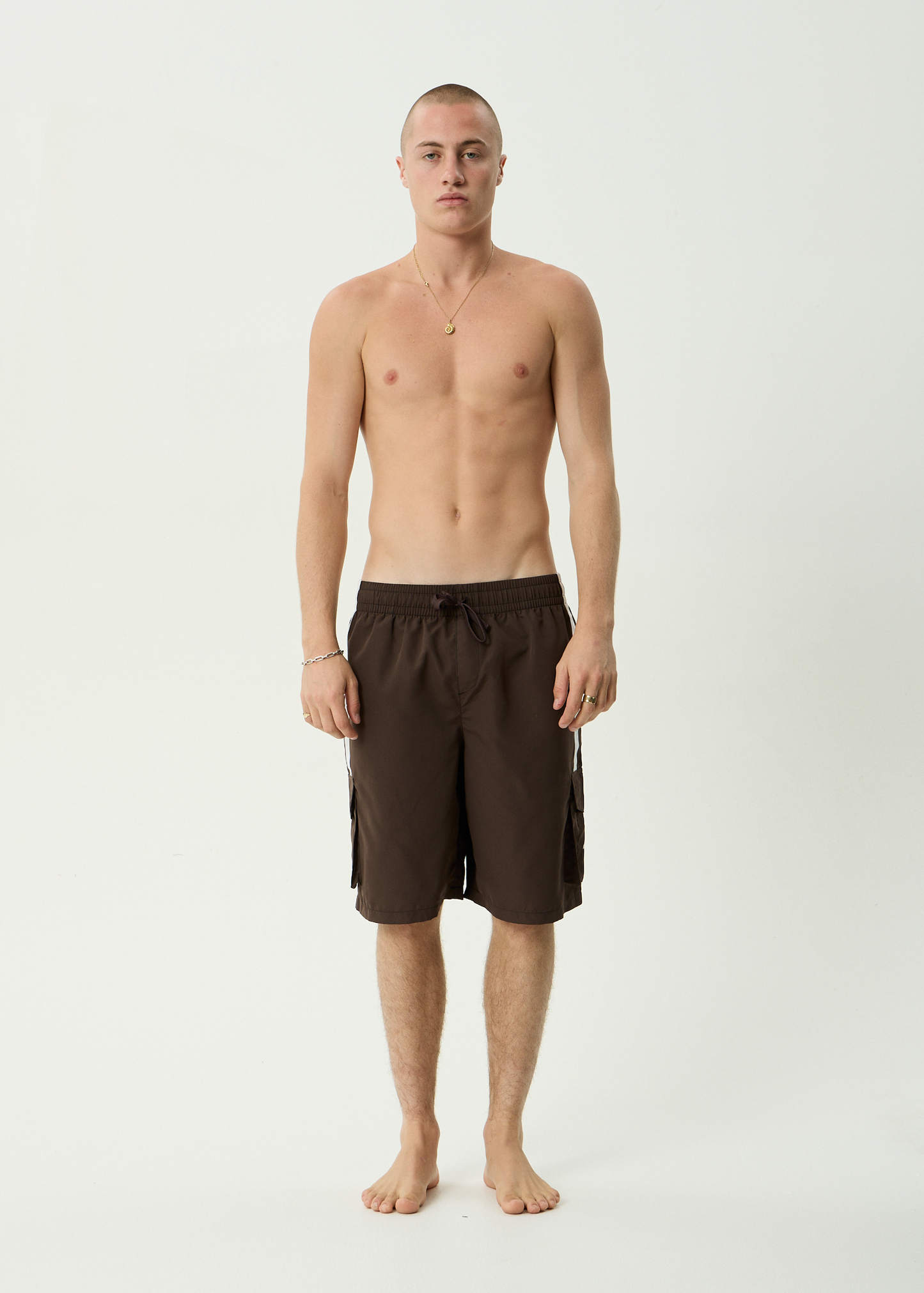 AFENDS Mens House Related - Cargo Short 21" - Coffee