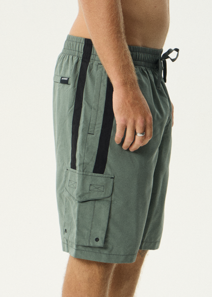 AFENDS Mens House Related - Cargo Swim Short 21" - Sycamore