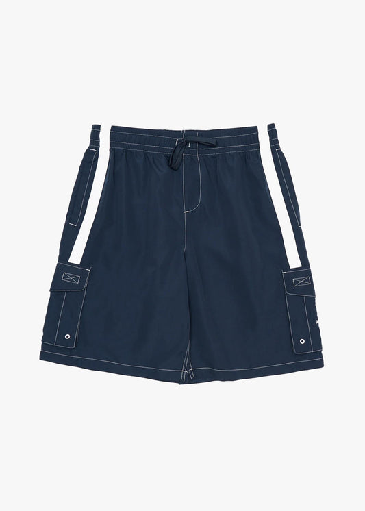 AFENDS Mens House Related - Cargo Swim Short 21" - Navy