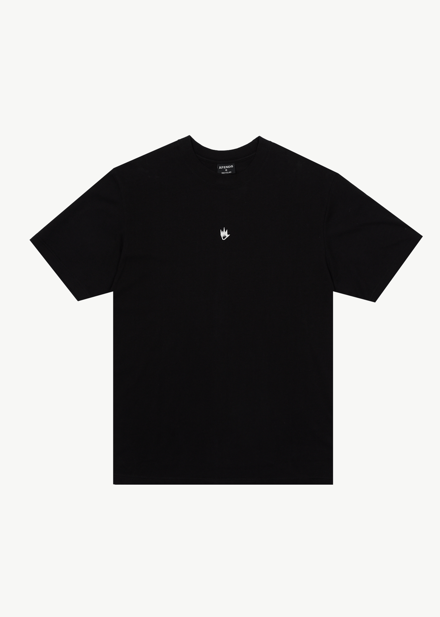 AFENDS Mens Flame - Retro Tee - Black