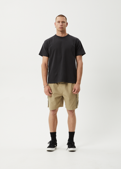 AFENDS Mens Ripped Out 98 - Oversized Cargo Short 22" - Boa