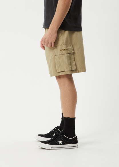 AFENDS Mens Ripped Out 98 - Oversized Cargo Short 22" - Boa