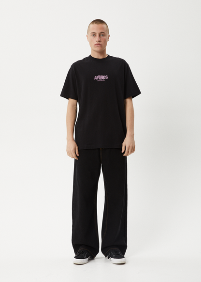 AFENDS Mens Tread - Retro Tee - Black