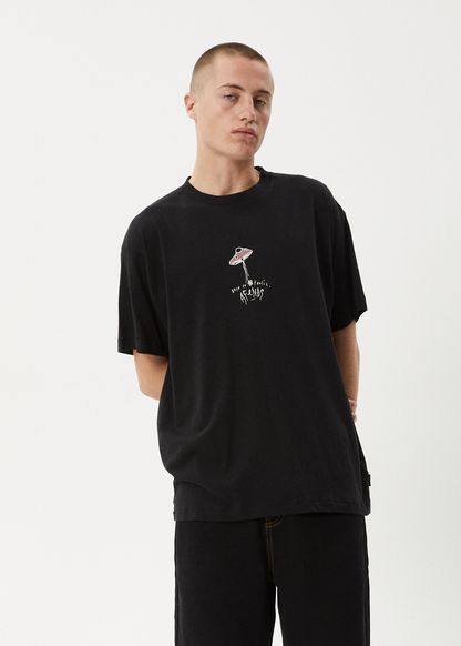 AFENDS Mens High Priority - Boxy Tee - Black