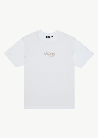 AFENDS Mens Ember - Retro Tee - White
