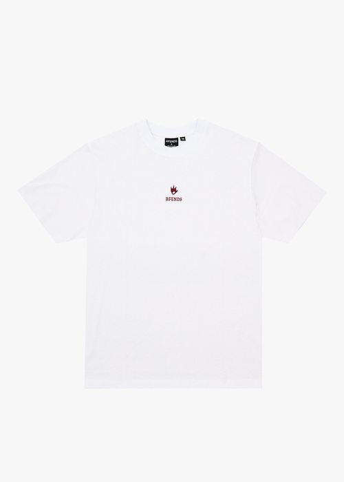 AFENDS Mens Burnin - Retro Tee - White