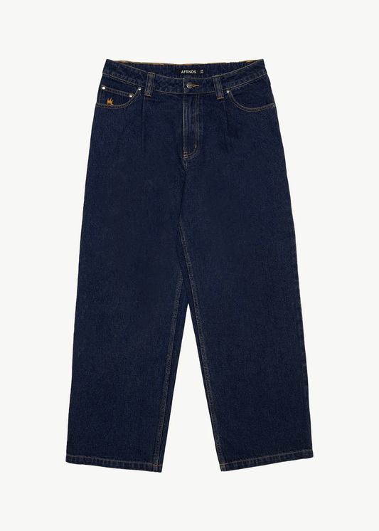 AFENDS Mens Fast Forward - Denim Ultra Baggy Jean - Ink