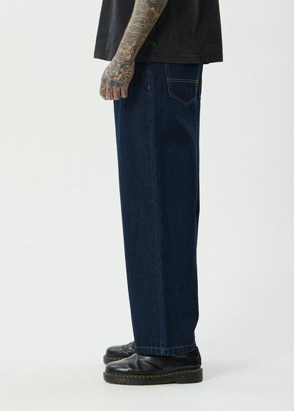 AFENDS Mens Fast Forward - Denim Ultra Baggy Jean - Ink